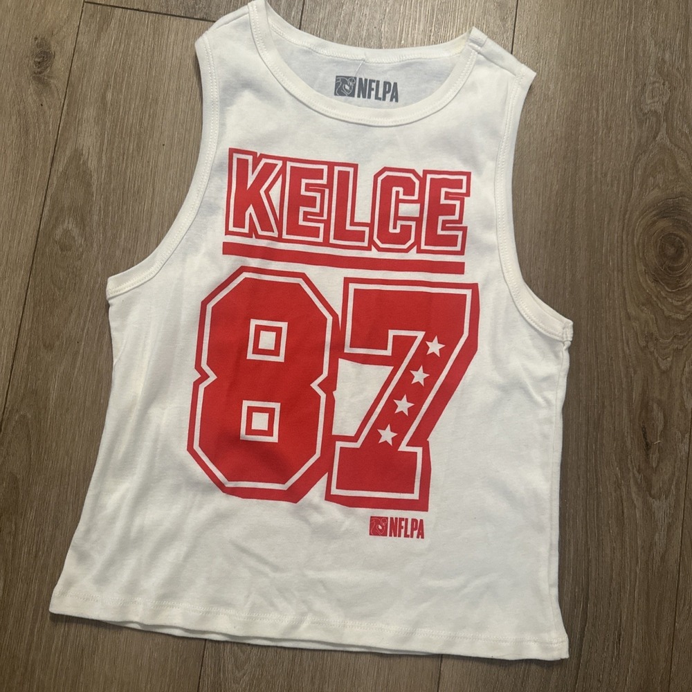 Travis Kelce #87 Kansas City Chiefs NFLPA Women's‎ Tank Top Football Large NWOT